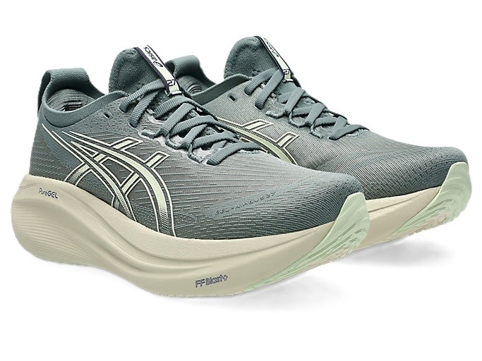 Asics Gel Nimbus 27 Women's Running Monument Blue Whisper Green