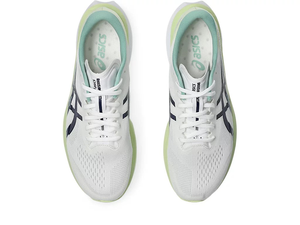 Asics Magic Speed 4 Men's Running Shoes White Blue Expanse
