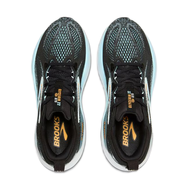 Brooks Glycerin GTS Men' Running Shoes Black Atomizer Blazing Orange