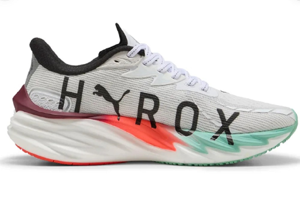 Puma Velocity Nitro Hyrox Mens Running Shoe White Mint Melt Glowing Red