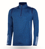 O'Neills Solar 3 Stripe Brushed Half Zip (Melange Navy Navy  White)