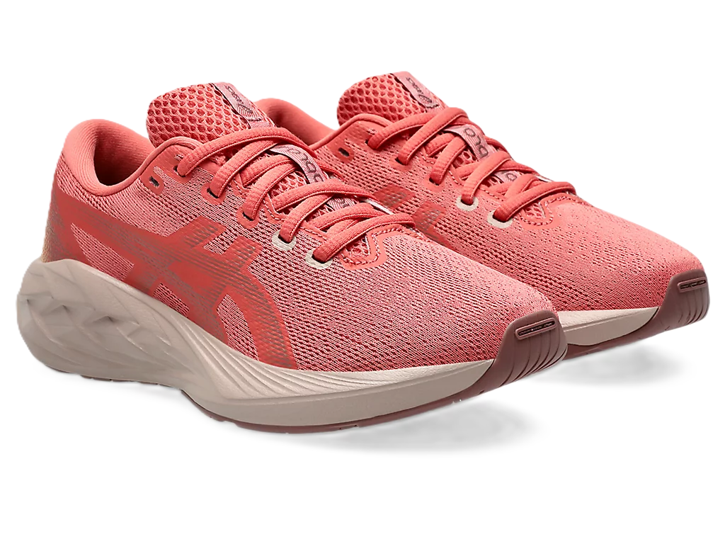 Asics Novablast GS Kids Running Shoes Dark Pink Clay Rubble Red