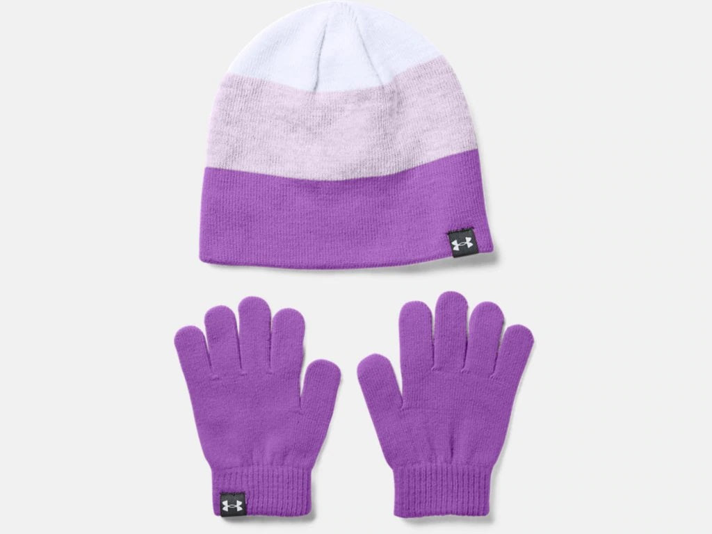 Under Armour Girls Beanie & Gloves Combo
