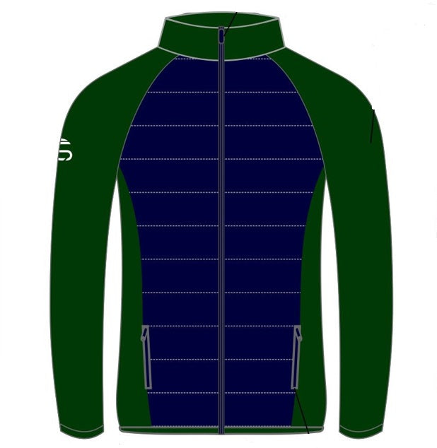 CS Club Padded Hybrid Jacket Navy Bottle Green