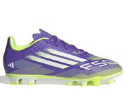 Adidas F50 Club Firm Ground Junior Football Boots Purple Rush White Lucid Lemon