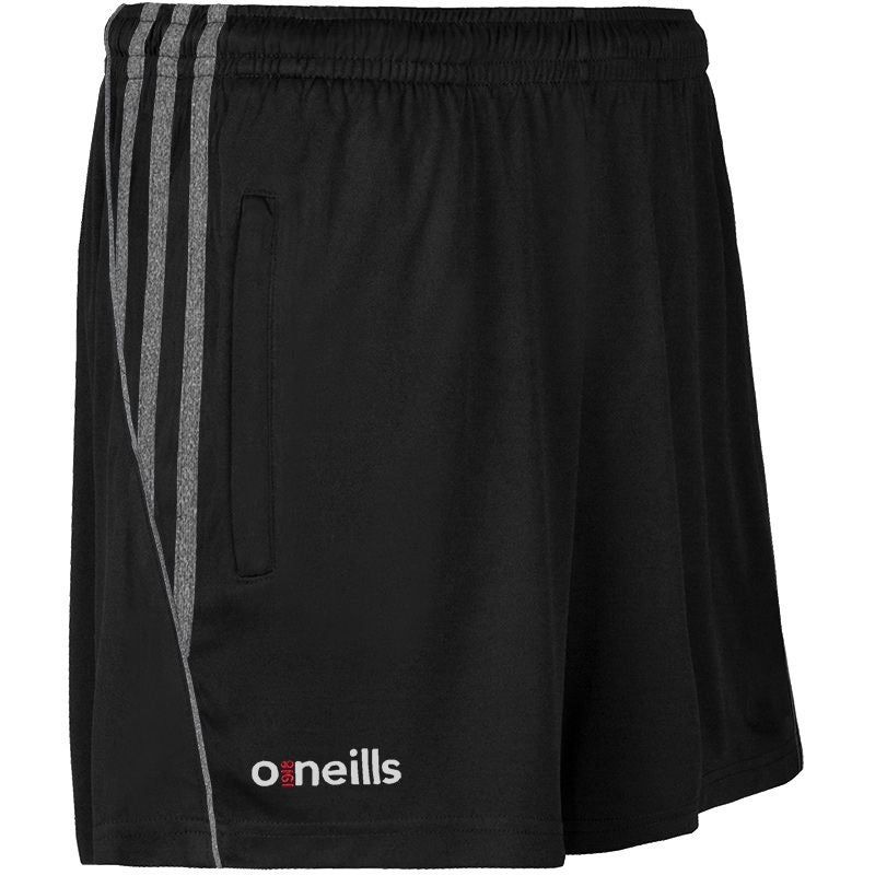 O Neills Solar Poly Shorts (Black Marl Black Stripes)