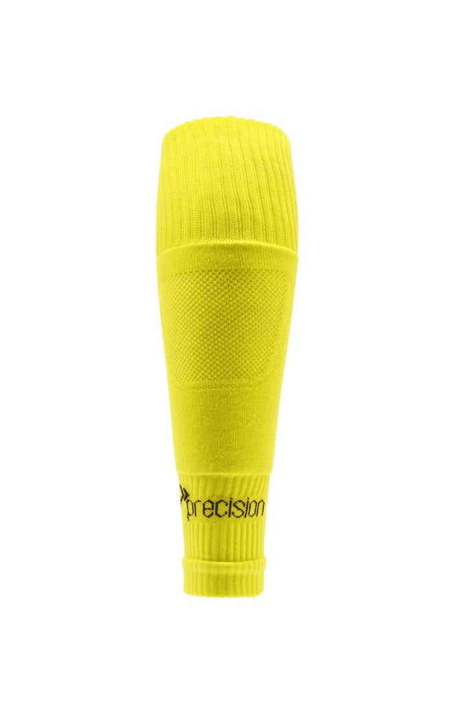 Precision Plain Pro Footless Sleeve Socks Yellow