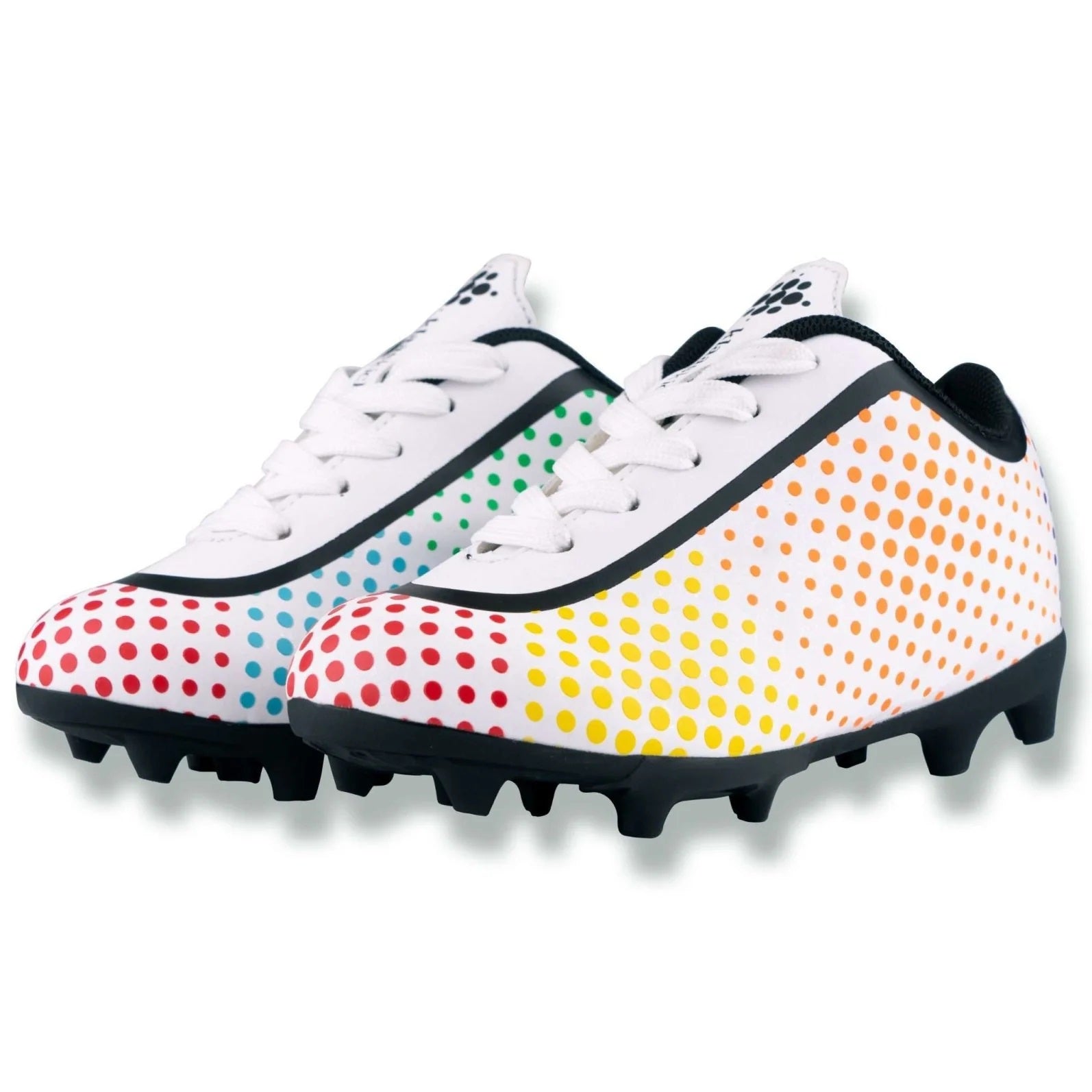 Klaaskickz Velcro Junior Football Boots White Multi (White Multi)