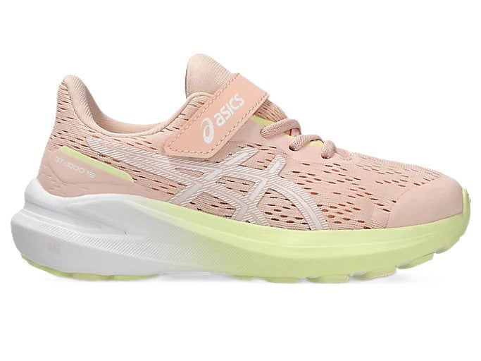 Asics GT- PS Kids Velcro Running Shoes Breeze White