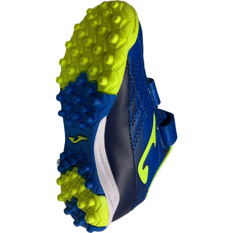 Joma Xpander Junior 2304 Astro Turf Shoes (Royal Blue Flo Yellow)