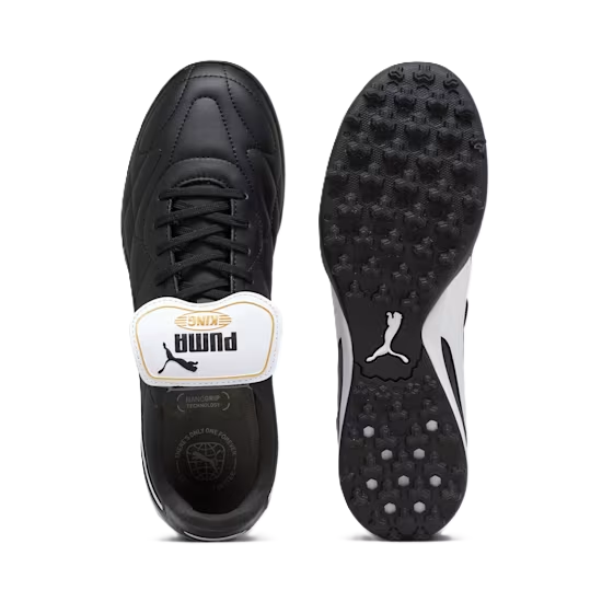 Puma KING TOP TT Football Boots Unisex Puma Black Puma White Gold