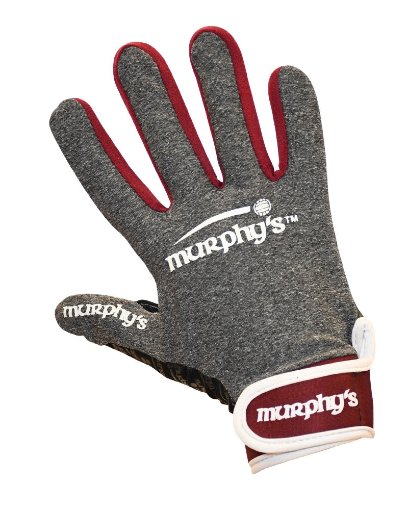 Murphys Gaelic Glove Grey Maroon