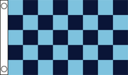 TCF 5X3 Checker Flag Navy Sky