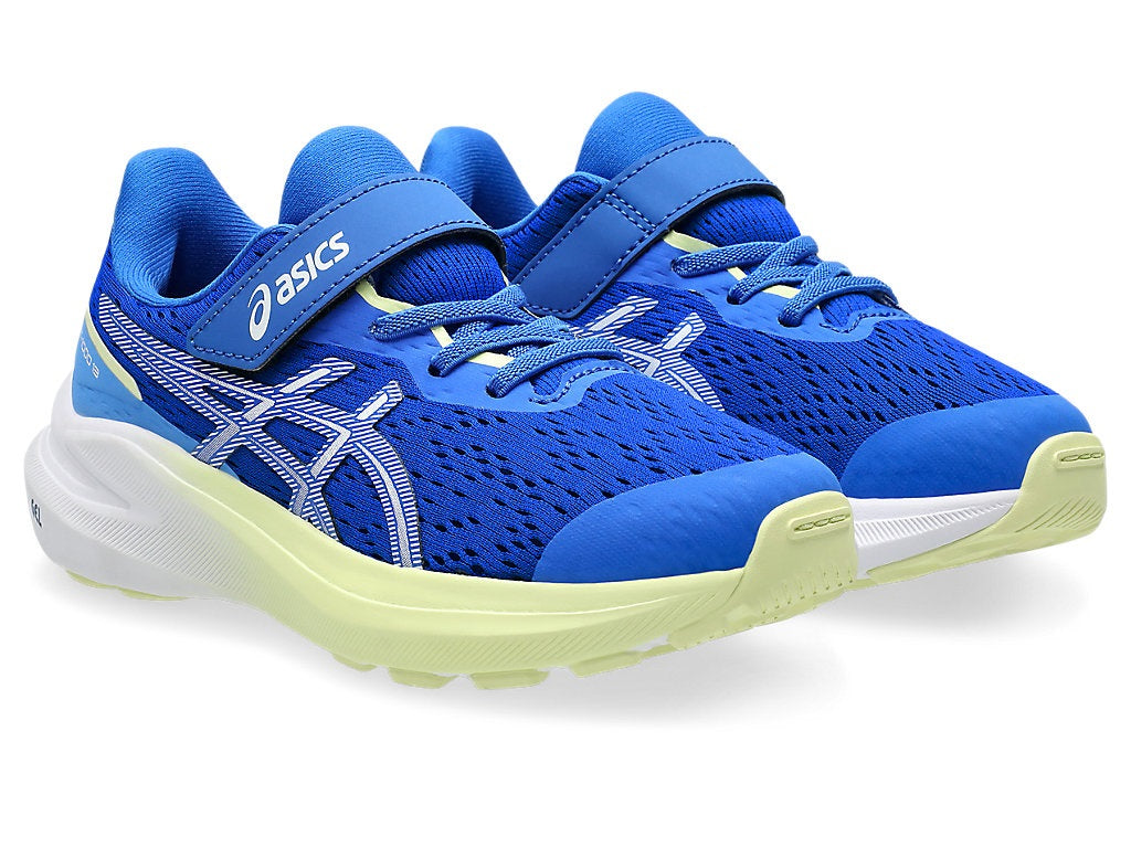 Asics GT- PS Kids Velcro Running Shoes Illusion Blue White