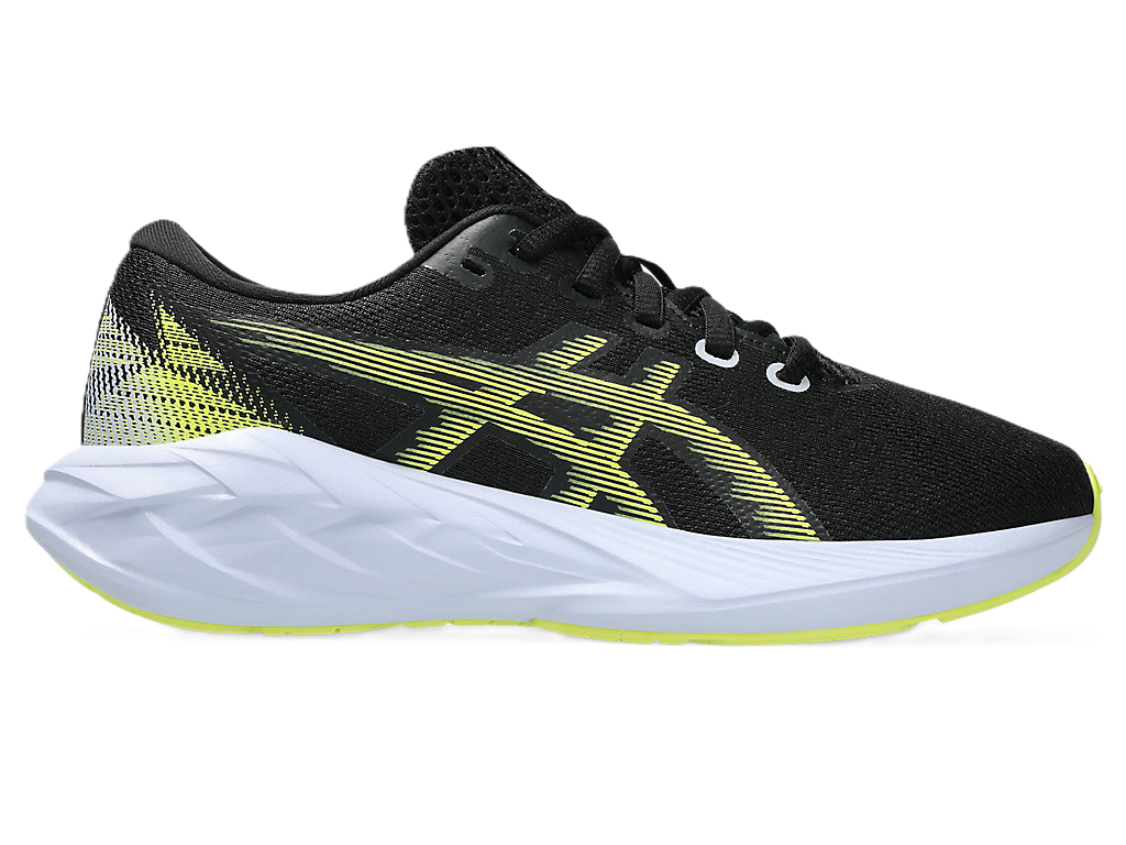 Asics Novablast GS Kids Running Shoes Black Citron