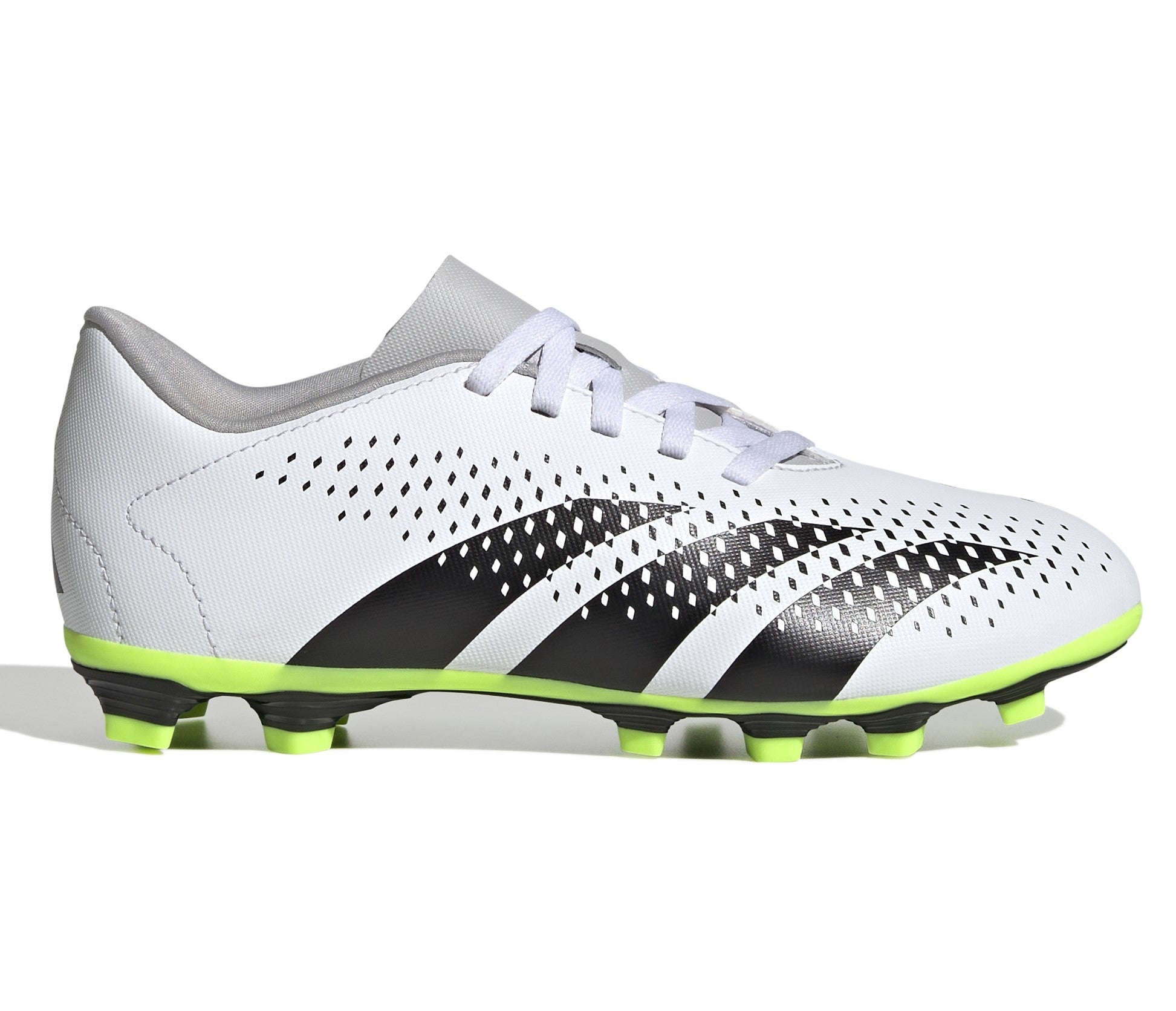 Adidas Predator Accuracy.4 Junior Football Boots White Black Lucid Lemon (White Lemon)