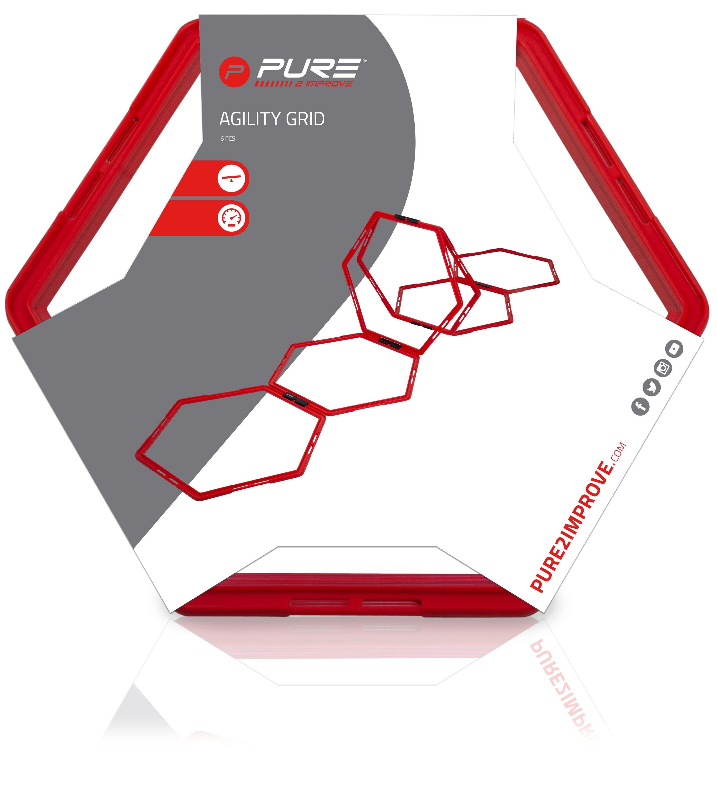 Pure2Improve P2I Hexagon Agility Grid