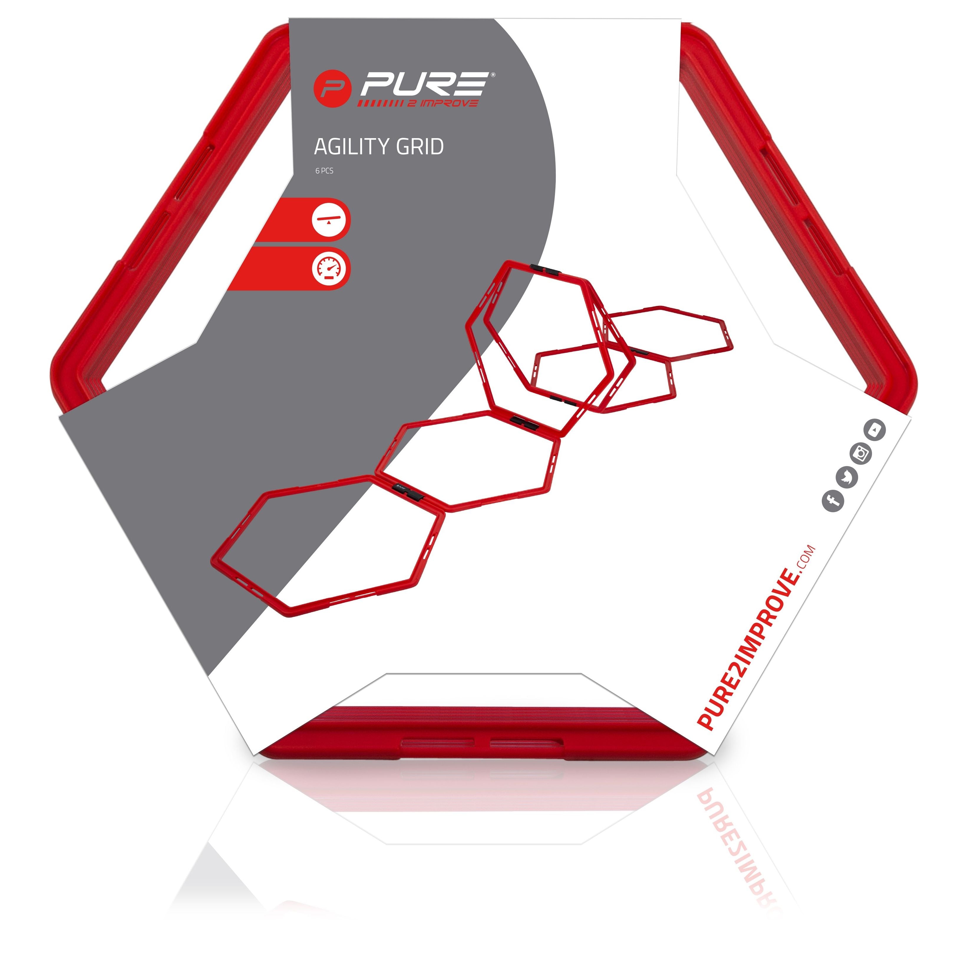 Pure2Improve P2I Hexagon Agility Grid