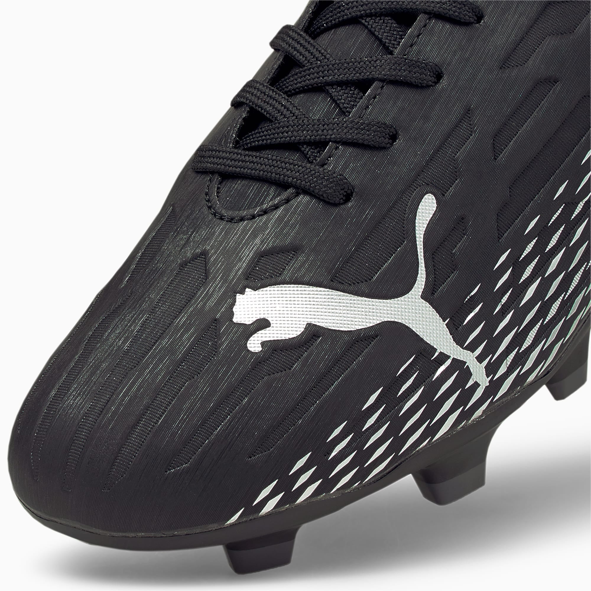 Puma Ultra 4.3 Firm Ground Junior (Black Silver)