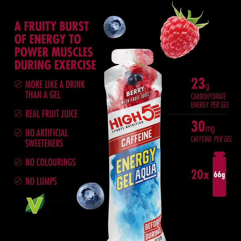 High5 Aqua Gel Caffeine Berry