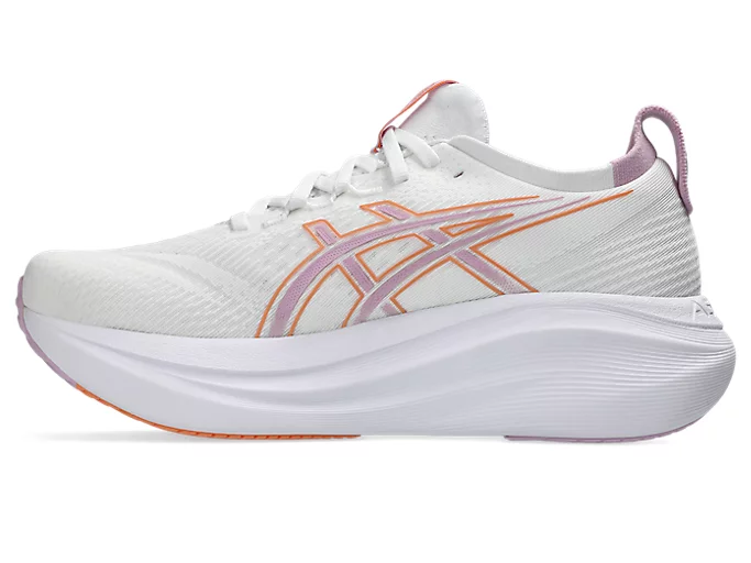 Asics Gel-Nimbus 26 Women's Running Shoes - White Pink
