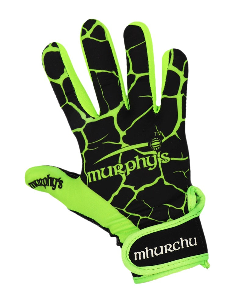 Murphys Gaelic Gloves Black Lime