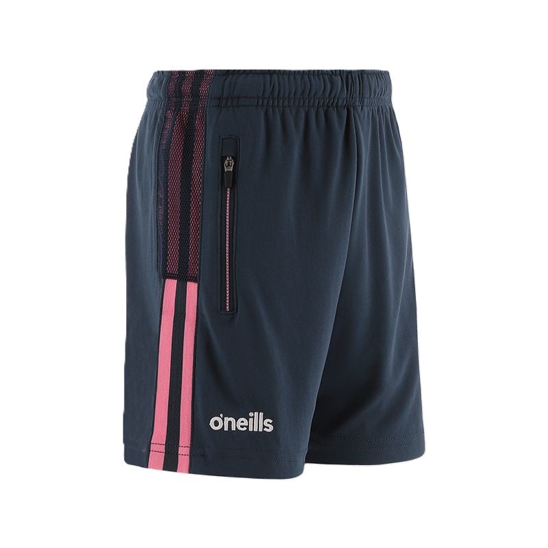 O'Neills Clare GAA Ladies/Girsl Nepal Shorts Marine Pink White -