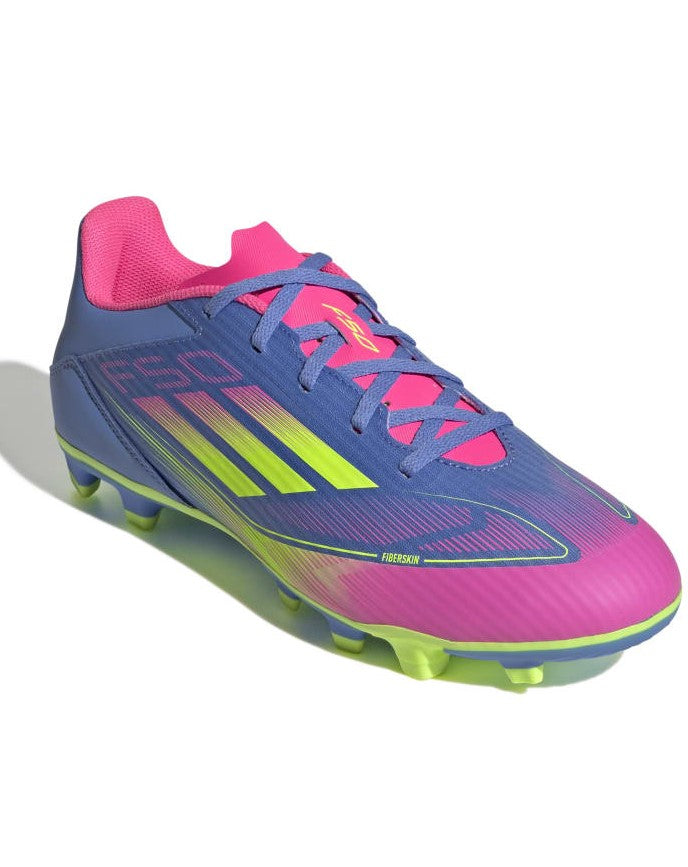 Adidas F50 Club Firm/Multi-Ground BootsBlue Fusion Lucid Lemon Lucid Pink