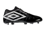Umbro Ventura Firm Ground Junior Football Boots (Black White)