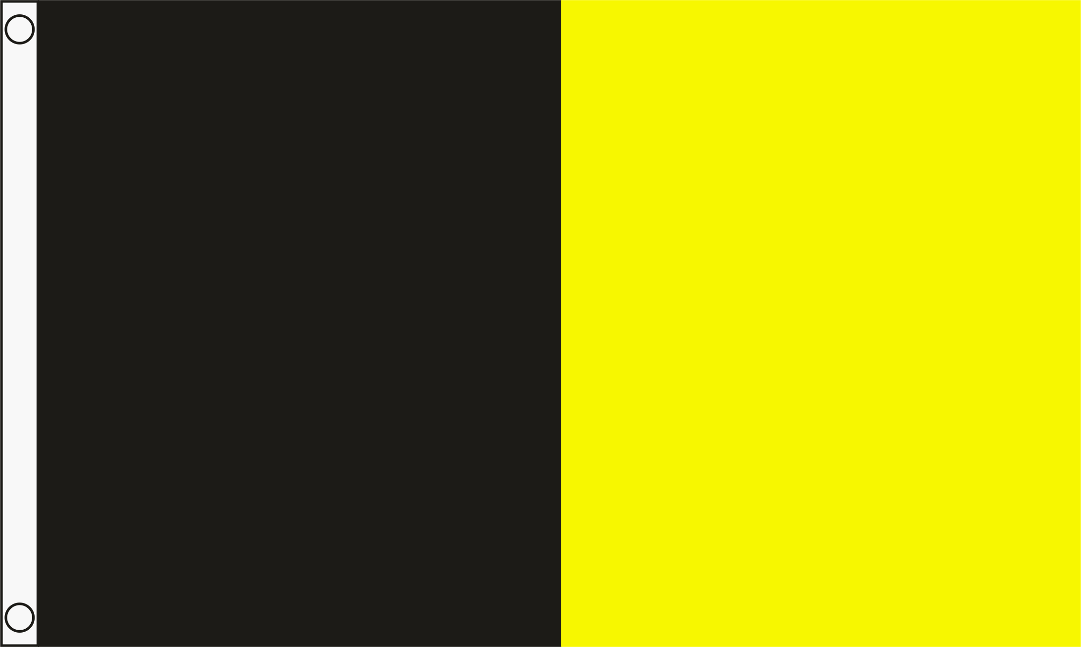 Team Car Flag 5X3 Half & Half Flag