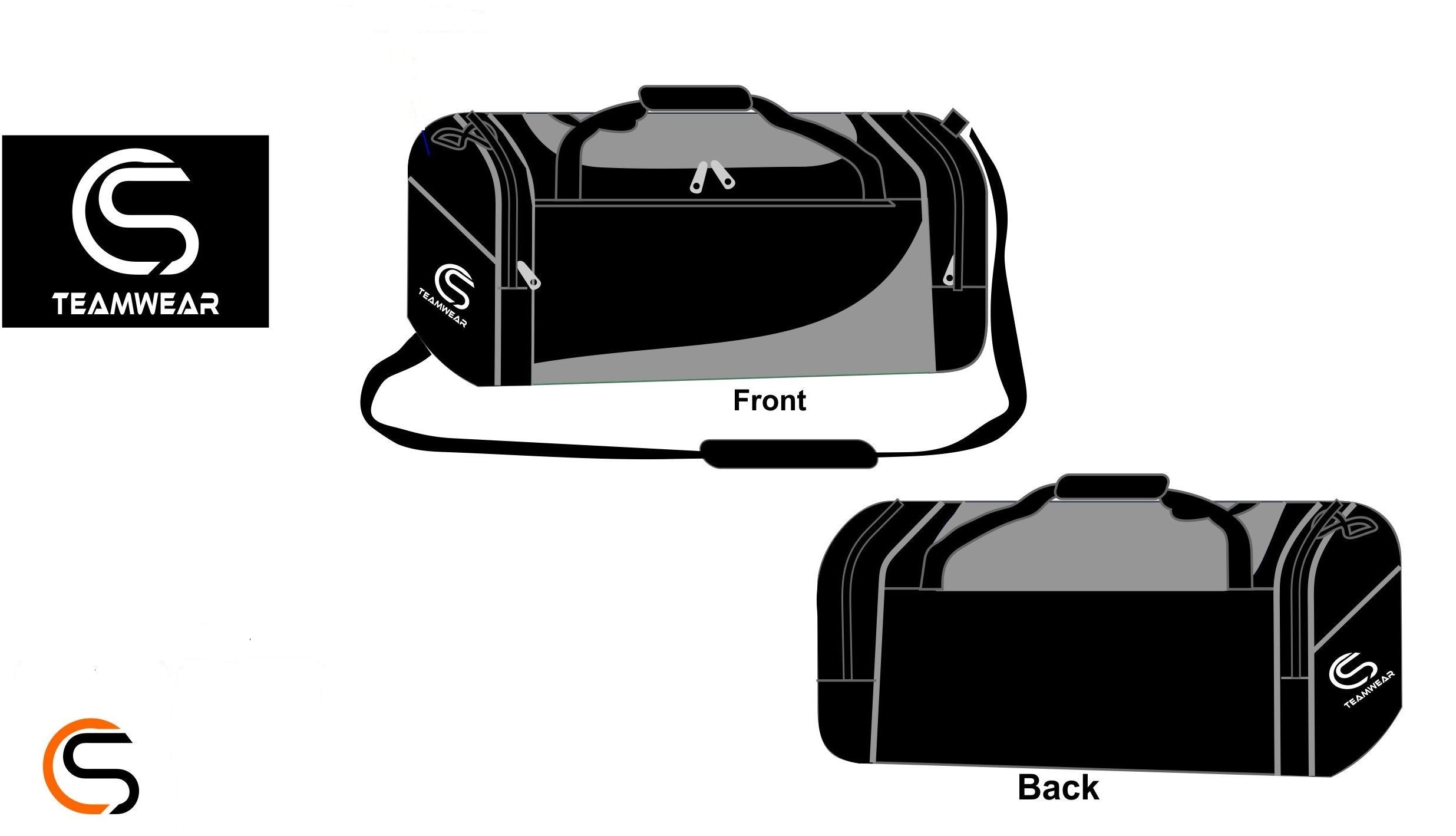 CS Teamwear Kit Bag (Black Grey)