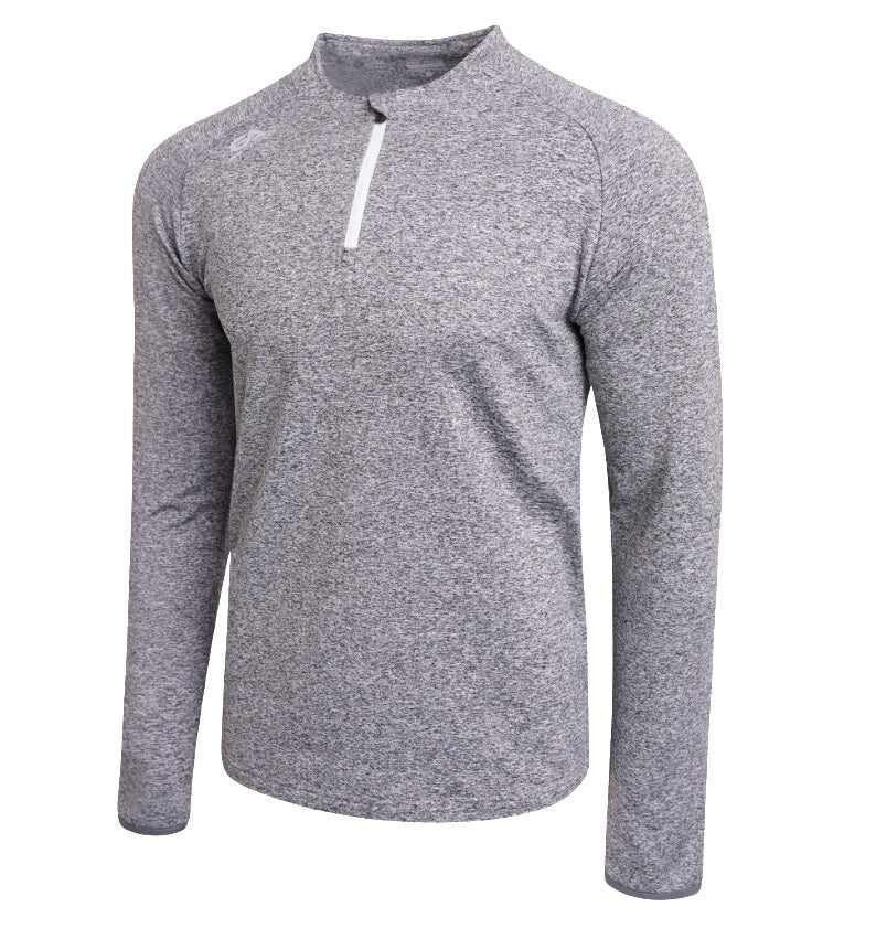 Gaelic Armour 1/2 Zip Round Neck Sweat (Marl Grey White)