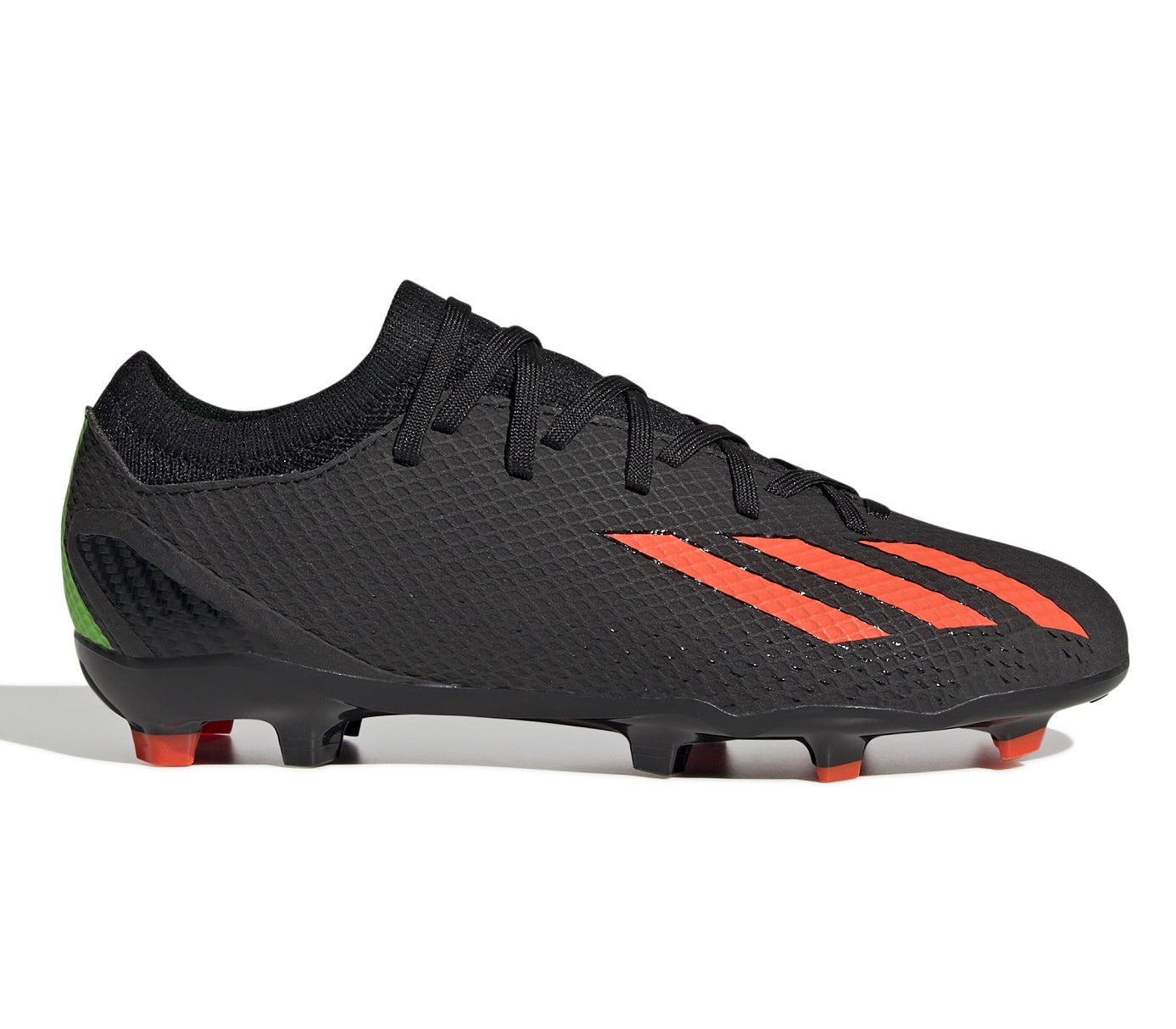 Adidas X Speedportal.3 Firm Ground Junior Football Boots (Black Solar Red Solar Green)