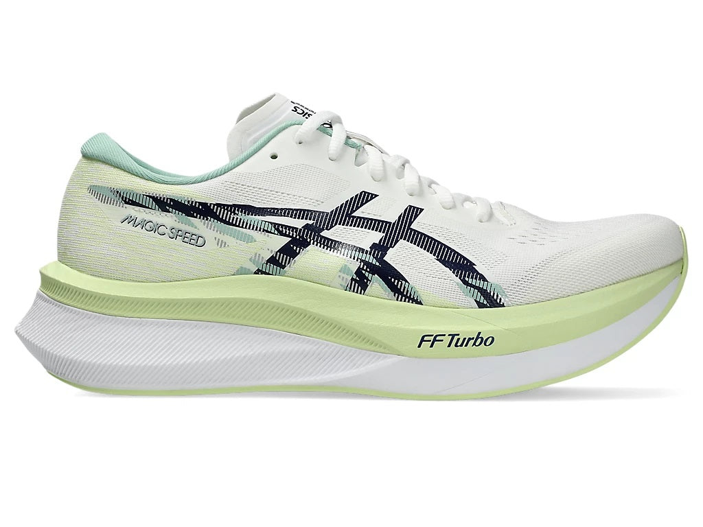 Asics Magic Speed 4 Men's Running Shoes White Blue Expanse