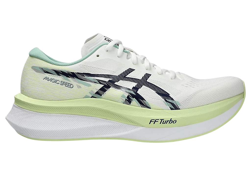 Asics Magic Speed 4 Men's Running Shoes White Blue Expanse