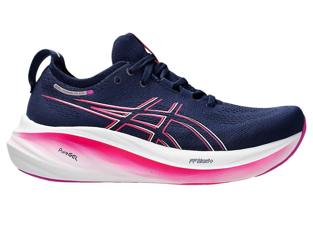 Asics Gel-Nimbus 26 Women's Running Shoes - Blue Expanse Pink