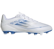 Adidas F50 Club Firm/Multi-Ground Boots White Metalic Silver