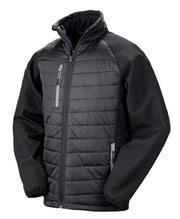 Result Compass Hybrid Padded Jacket Black Grey