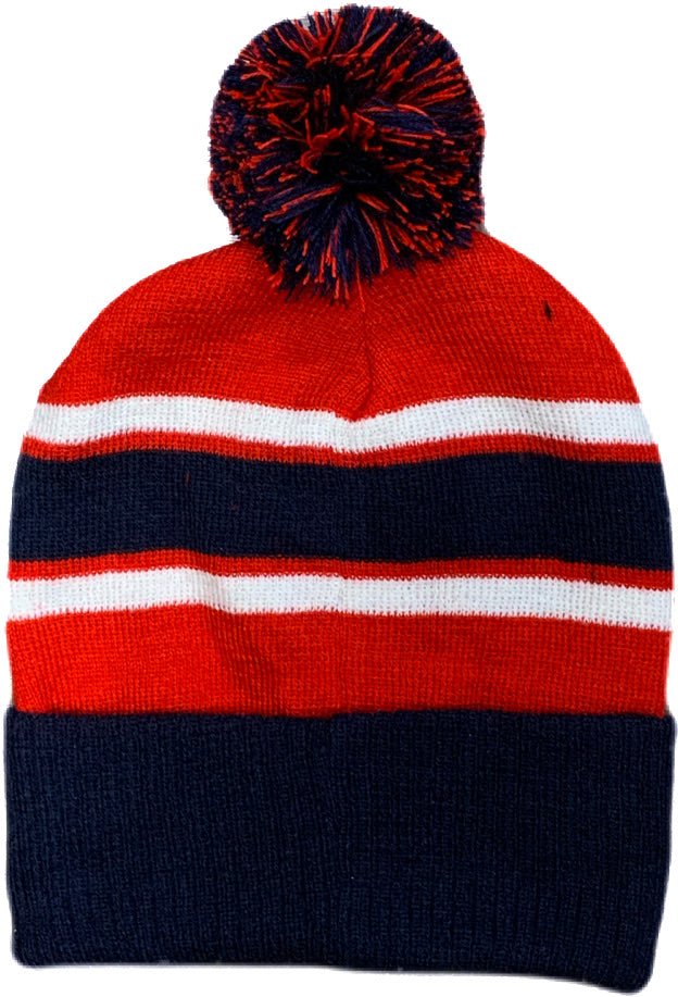 CS Bobble Hat (Navy Red White)