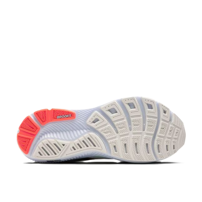 Brooks Ghost Men' Running Shoes White Pink Clay Gecko
