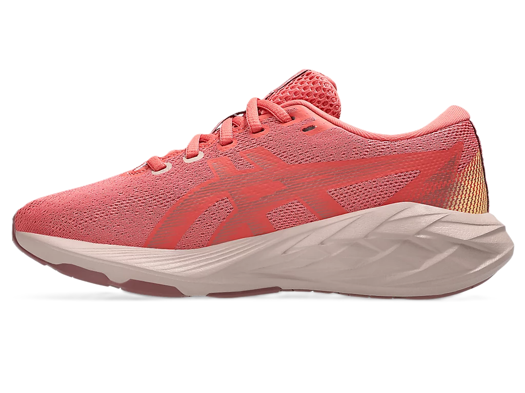 Asics Novablast GS Kids Running Shoes Dark Pink Clay Rubble Red
