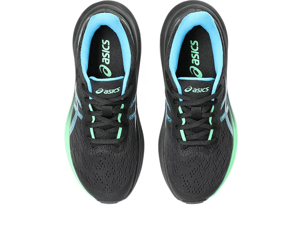 Asics GT- GS Kids Running Shoes Black Digital Aqua