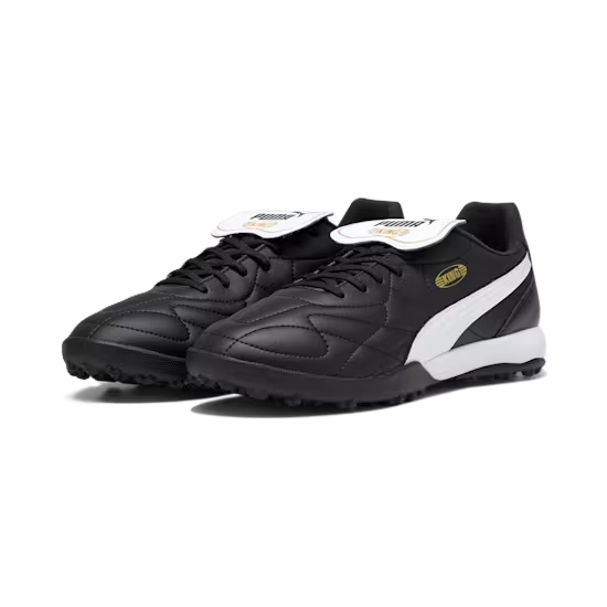 Puma KING TOP TT Football Boots Unisex Puma Black Puma White Gold