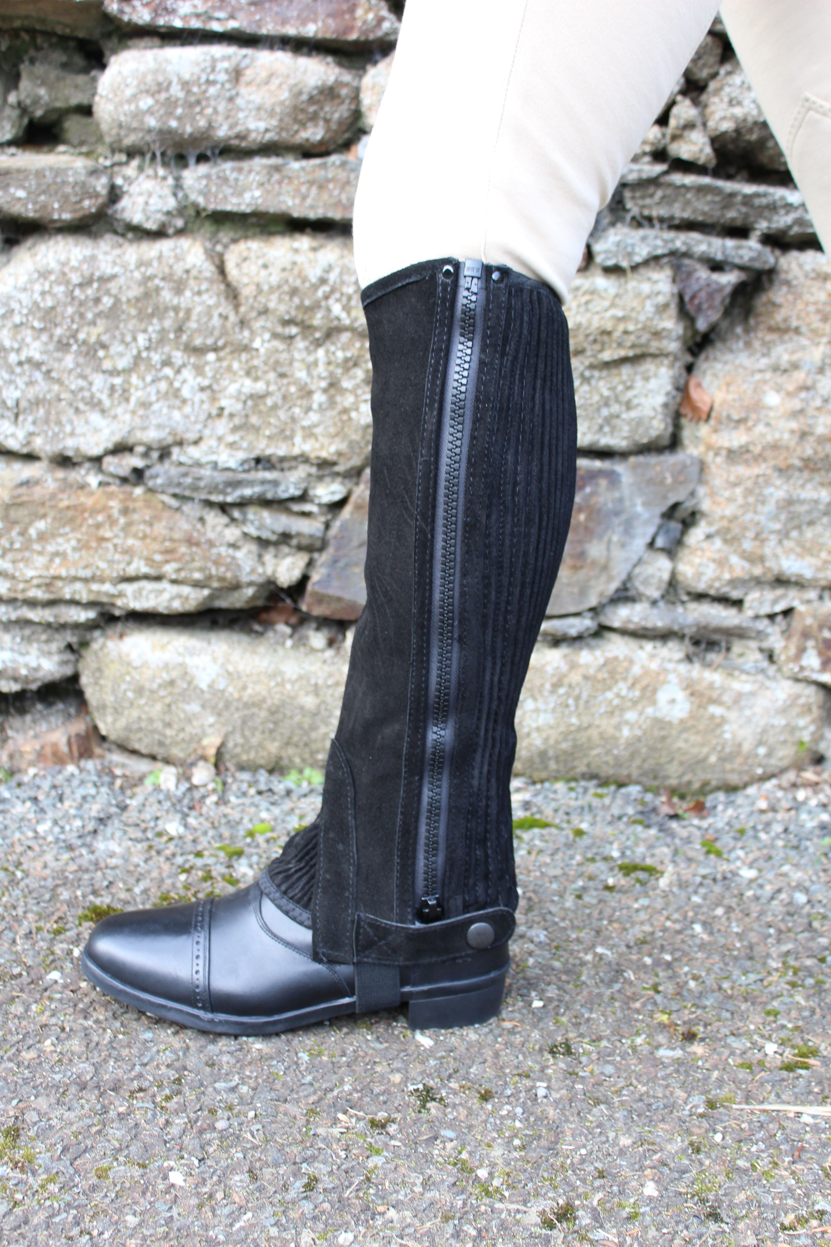 Equisential Equesintial Suede Half Chaps