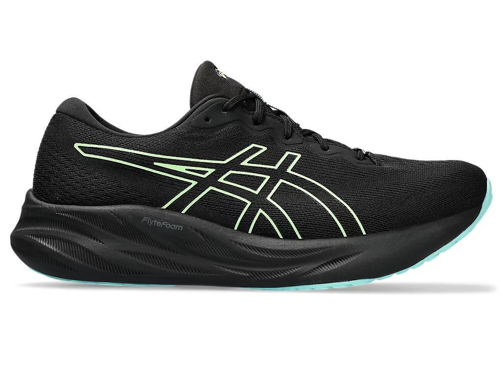 Asics Gel Pulse 15 GTX Gore Tex Men's Running Shoes Black Illuminated Green Size