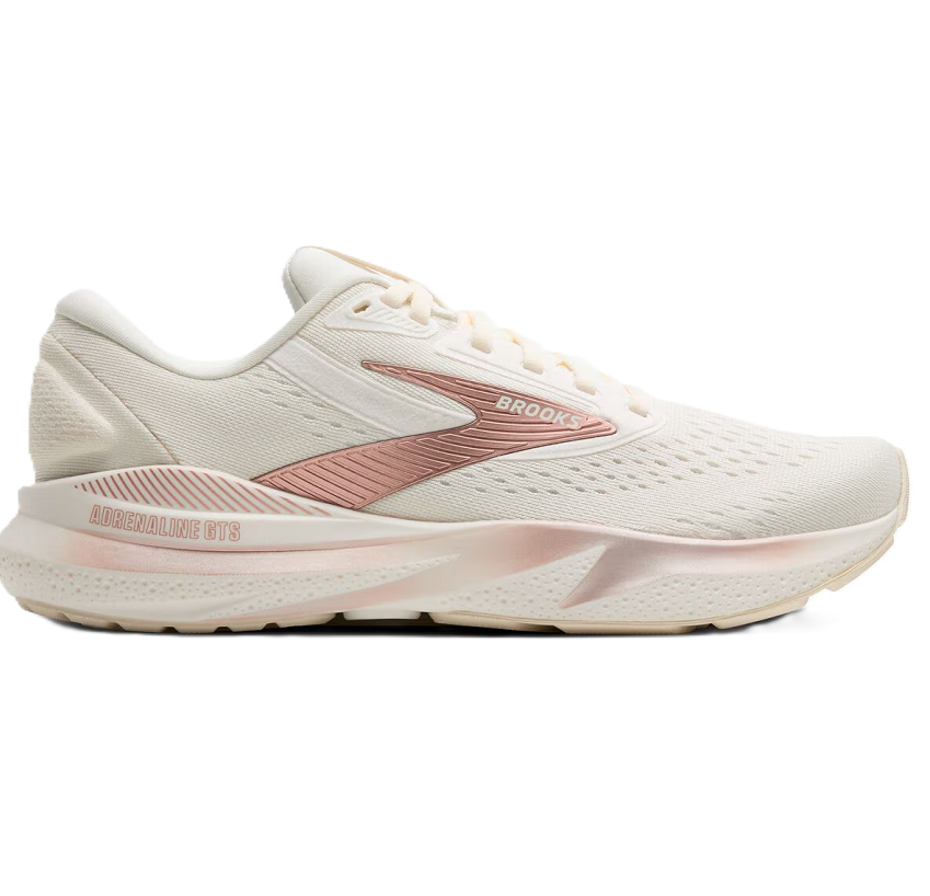 Brooks Adrenaline GTS Women' Running Shoes Coconut Rose Gold White