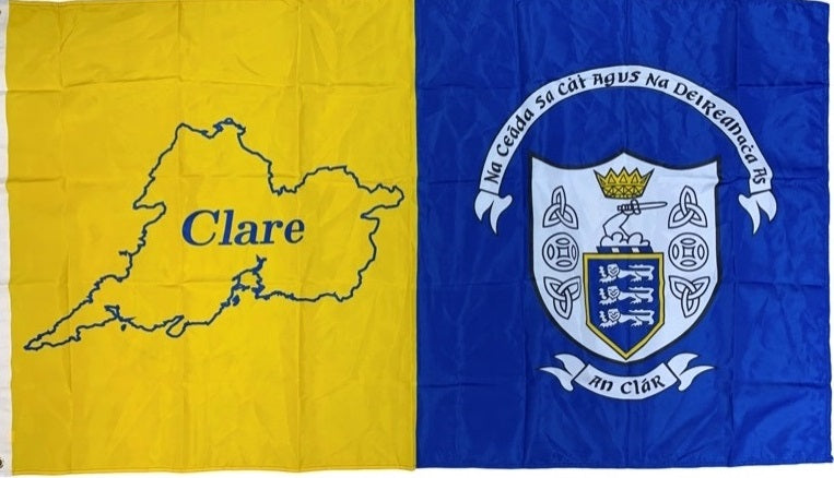 Team Car Flag Clare Flag Crested 3X2