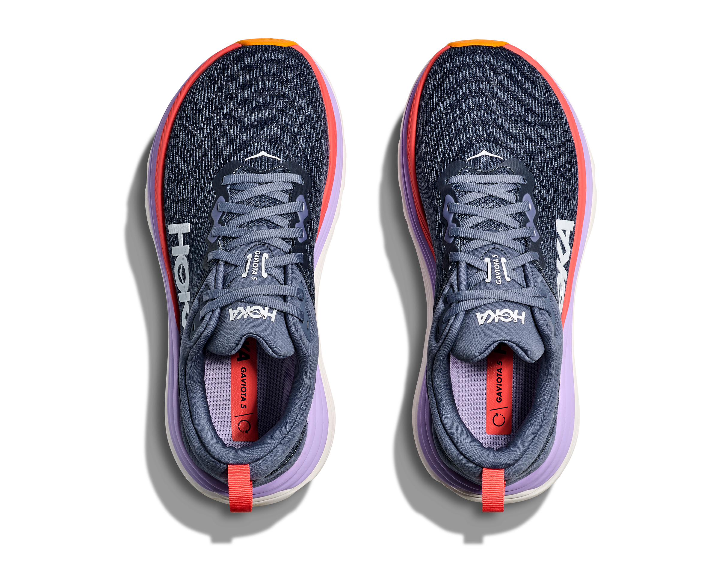 Hoka Gaviota 5 Women's Running Shoes Anchor Grapefruit