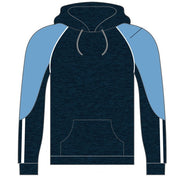 CS Poly Fleece Hoody Melange Navy Sky White