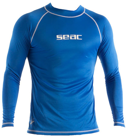 Seac T Sun Rash Vest Men' Blue Long Sleeve
